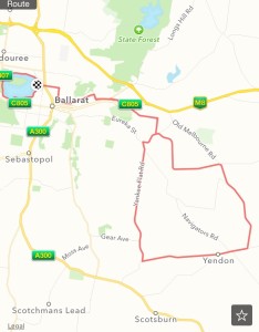 Ballarat 50km route