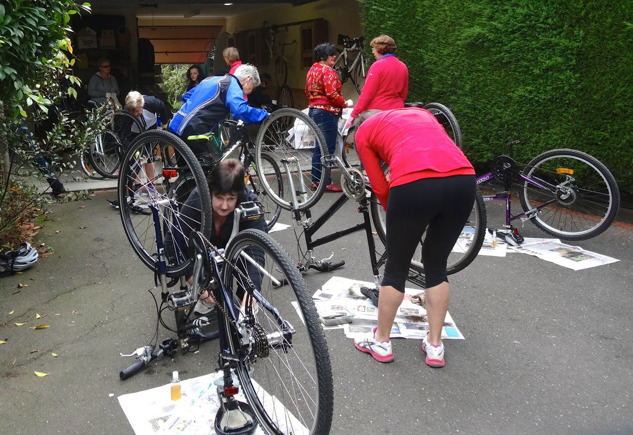 Image of bicycle maintenance