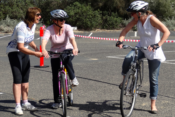 Group Lessons in a car-free zone