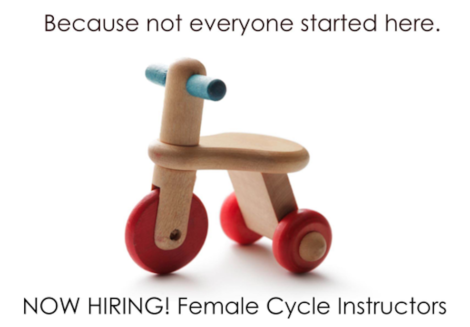 Recruiting for cycle instructors