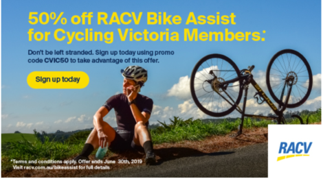 RACV helping ladies cycling